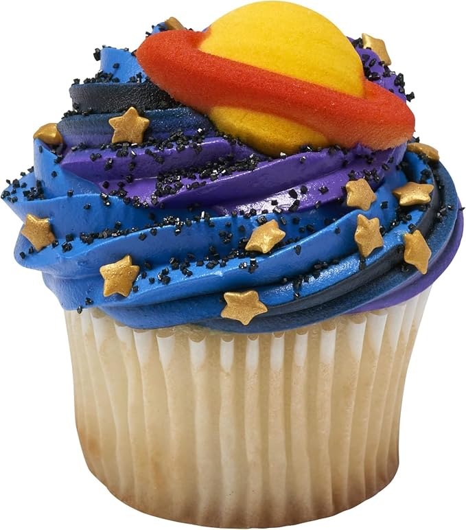 DecoPac Gold Stars Quins, Edible Cupcake Sprinkles, Sugar Cake Decorations - 18.5 ounce