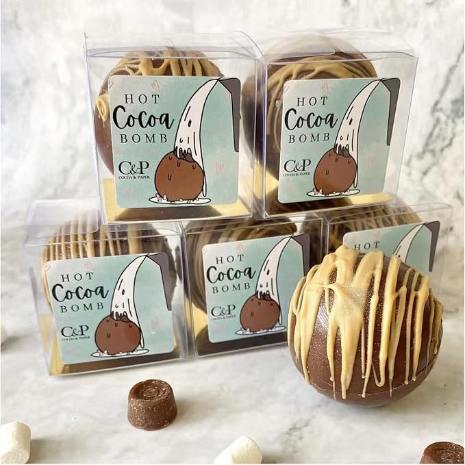 TEMLQPACK 100 Pack 3x3x3 Inch Clear Plastic Bakery Boxes for Hot Chocolate Bombs, Small Pastries & Cookies