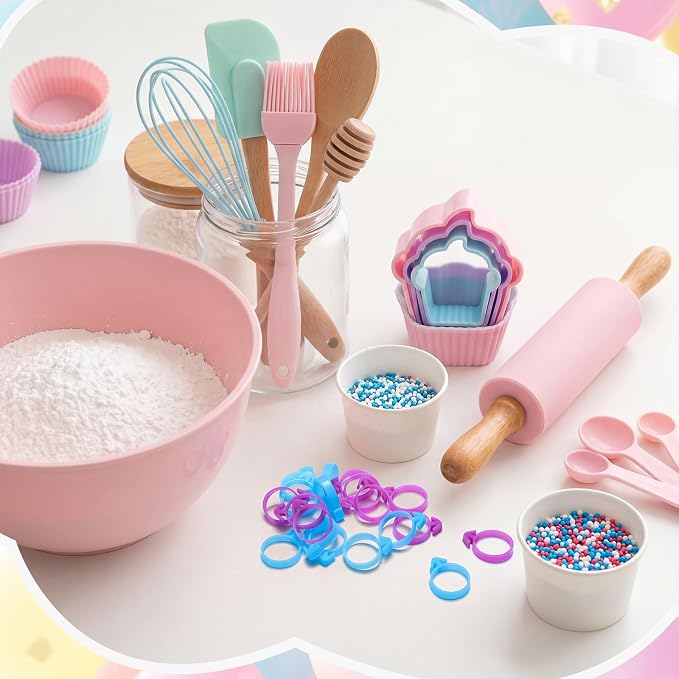Patelai 120 Pieces Icing Bag Ties Silicone Decoration Piping Bag Ties for Cupcakes Cookies and Pastry (Blue,Purple)