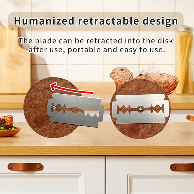 UFO Bread Lame Cutter for Homemade Sourdough, Bread Scorer Tool for Sourdough with 5 Blades, Slashing Tool Bread Cutting Knife for Artisan Bread and Baguette Makers