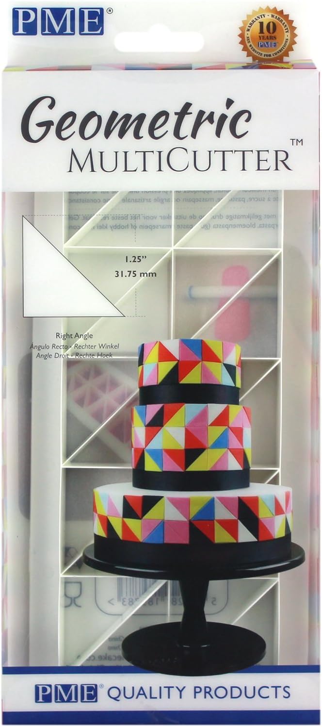 PME Geometric Multicutter for Cake Design Right-Angled Triangle, Large Size, 1.25-Inch