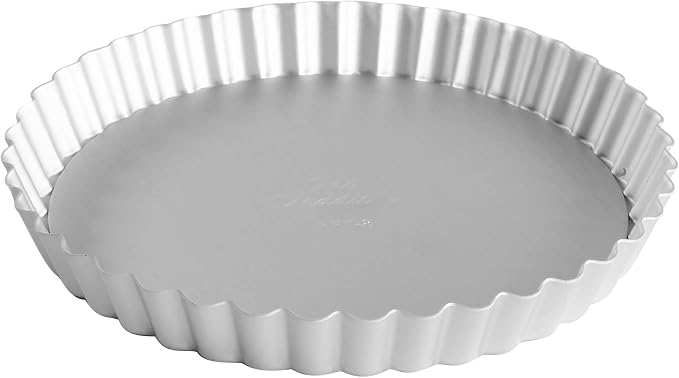 Fat Daddio's PFT-8 Round Fluted Tart Pan, 8 x 1 Inch