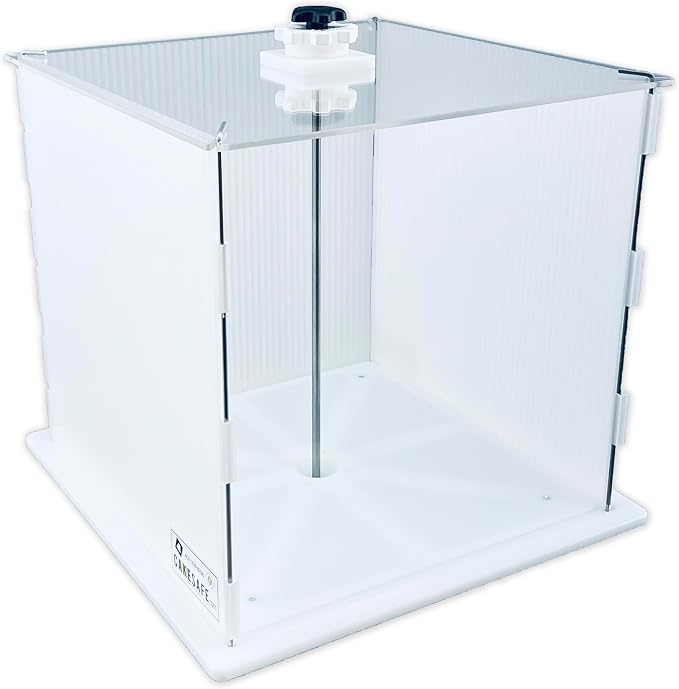 CAKESAFE Reusable Mini Cake Transporter, Clear Plastic Cake Carrier (14" W x 16" H)