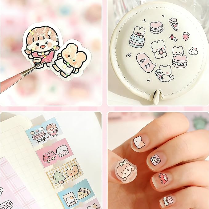 Aesthetic Japanese Sticker Book for Adults – 16 Sheets, 1000+ Cute & Vintage Stickers for Scrapbooking, Journaling, DIY Crafts, Girlhood & Scrapbook Sticker Book