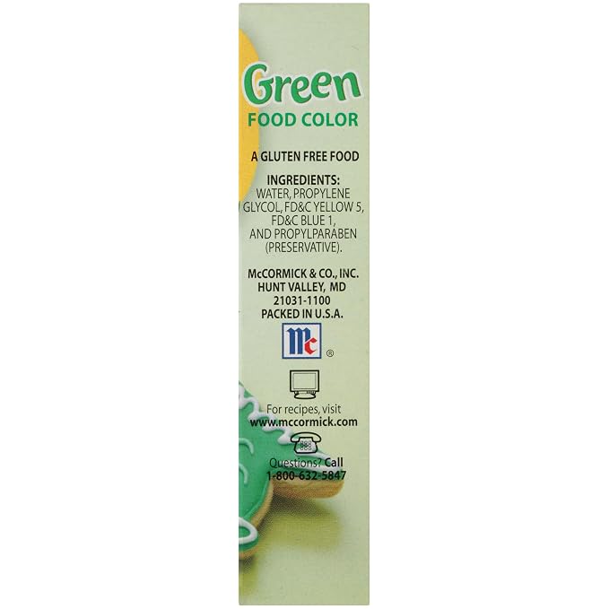 McCormick Green Food Color, 1 fl oz (Pack of 6)