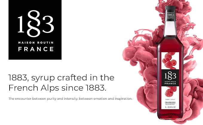 1883 MAISON ROUTIN FRANCE Raspberry Syrup - Ordering Only, 33.8 FZ