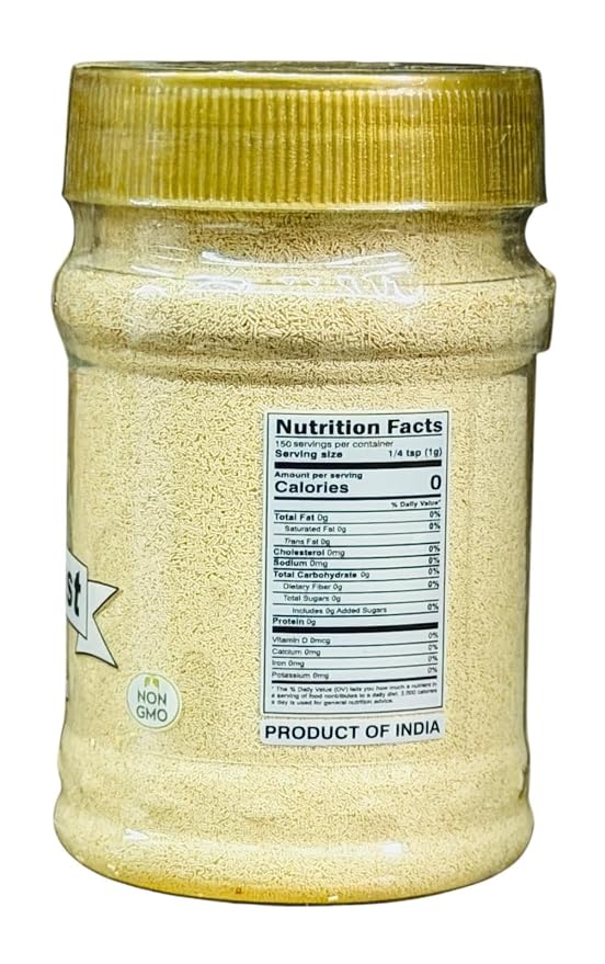 Desi Kitchen Dry Yeast 5.25oz (150g) | Khamir | Active Dry Yeast for Baking | Premium Quality | Non-GMO | By Rani Foods