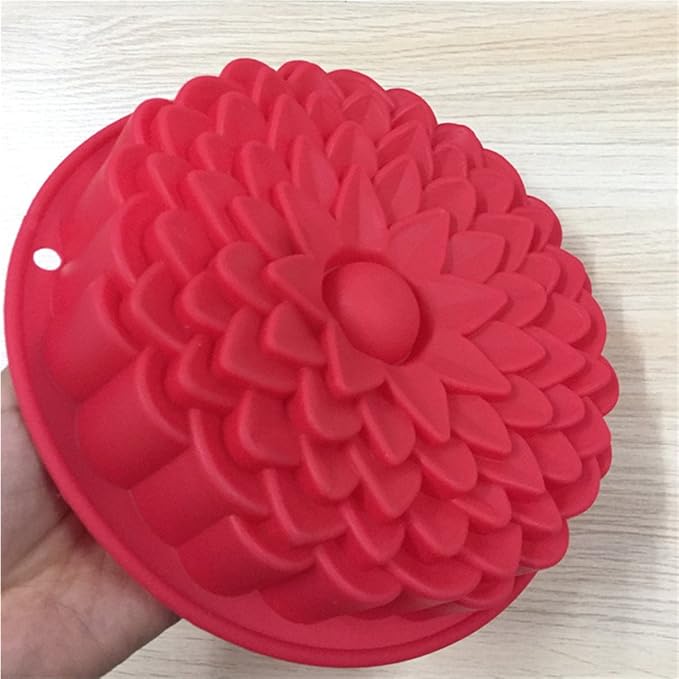 FantasyDay 7.87'' Sunflower Cake Mold Silicone Baking Molds for Your Birthday Cake, Soap, Donut, Ice Cube, Muffin, Brownie, Cornbread, Cheesecake, Panna Cotta, Pudding, Jello Shot and More #1