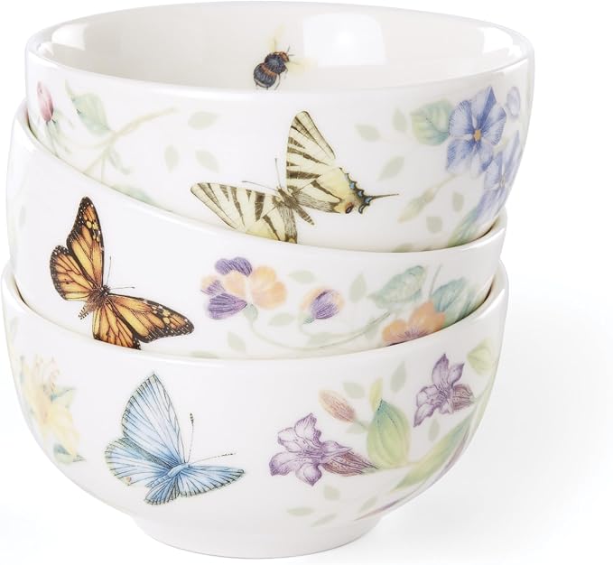 Lenox 890449 Butterfly Meadow Kitchen 3-Piece Mini Bowl Set