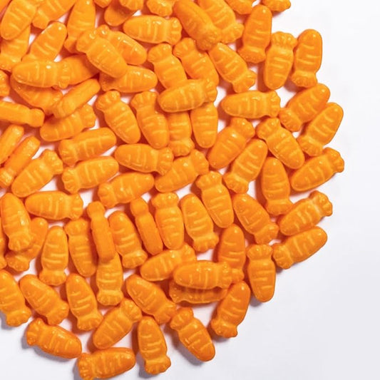 Cobakey Carrot Sprinkles for Cookies 3.52 Ounce Spring Sprinkles for Baking Edible Carrot Perfect for Easter Cake Decorations, Baking, Ice Cream, Cookies, Cupcake Topper