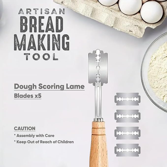 Boxed Sourdough Starter Feeding Jar Kit with Oval Proofing Basket and Bread Making Tools Bread Making Accessories