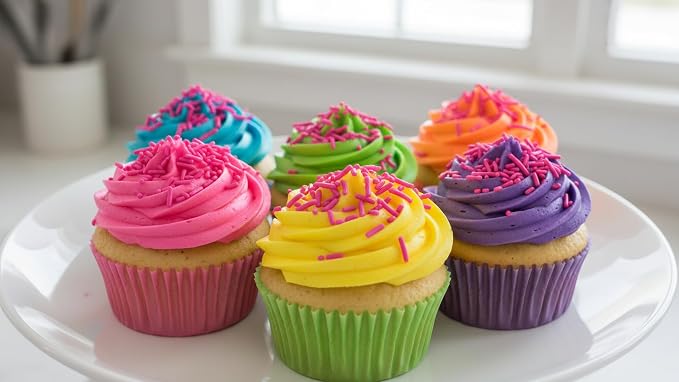 NCS Pink Jimmies Edible Sprinkles – Cupcake, Cake & Cookie Decorations, 7 oz