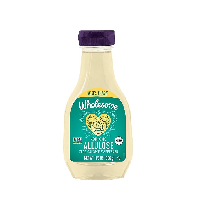 Wholesome Sweeteners 11.5-Ounce Allulose, Zero Calorie Sweetener, Keto Friendly, Non GMO, Non-Erythritol, Gluten Free & Vegan Liquid Sweetener, 1 Pack