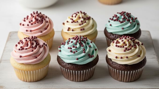 NCS Red Shimmer 4mm Edible Sugar Pearls Sprinkles – Cupcake, Cake, Cookie & Baking Decorations, 7 oz