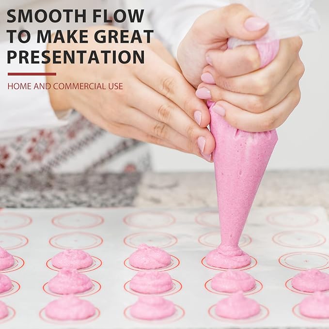 200pcs Disposable Small Piping Bags 8 inch, Mini Piping Bags, Pastry Piping Bags for Cream Frosting, Icing Bags for Cake and Dessert Decorations