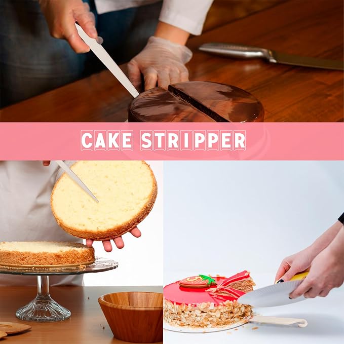 9PCS Cake Scraper Set with Cake Scraper Smoother Set, Adjustable Icing Scraper Polisher Tool, Cake Decorating Comb, Icing Smoother Plastic Sawtooth,Cake Icing Kitchen Baking Cake Edge(Blue)