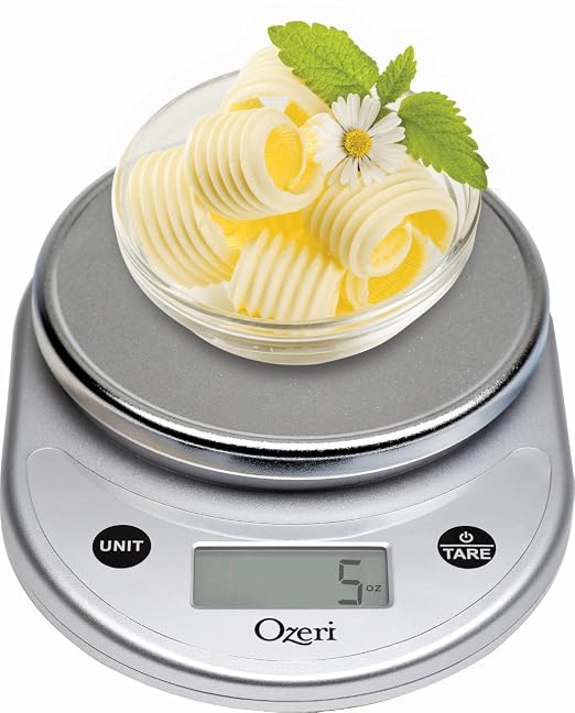 Ozeri® Pronto® Kitchen and Food Scale with Variable Graduation Technology® | Recognized by experts -- Winner of awards from the Food Network, The New York Times’ Wirecutter, CNN Underscored, and others.