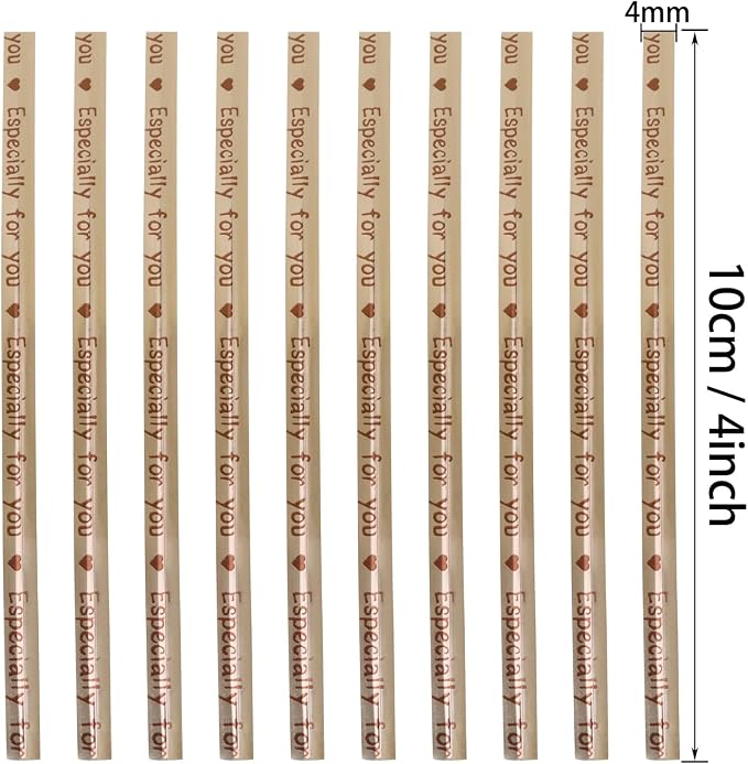Mini Skater 4" Metallic Twist Ties Foil Bread Ties for Packaging Bakery Candy Goodies Cookies Gift Cellophane Treat Bags Christmas Wedding Party Favor Supplies,500Pcs (Rose Gold)
