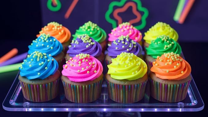 NCS Neon Yellow (Under Blacklight) 4mm Edible Sugar Pearls Sprinkles – Cupcake, Cake, Cookie & Baking Decorations, 7 oz