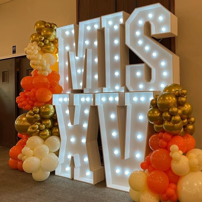 Orange and White Balloons Garland Arch Kit 154pcs Orange White Metallic Gold and Confetti Balloons for Thanksgiving Birthday Graduation Baby Shower Wedding Party Decorations