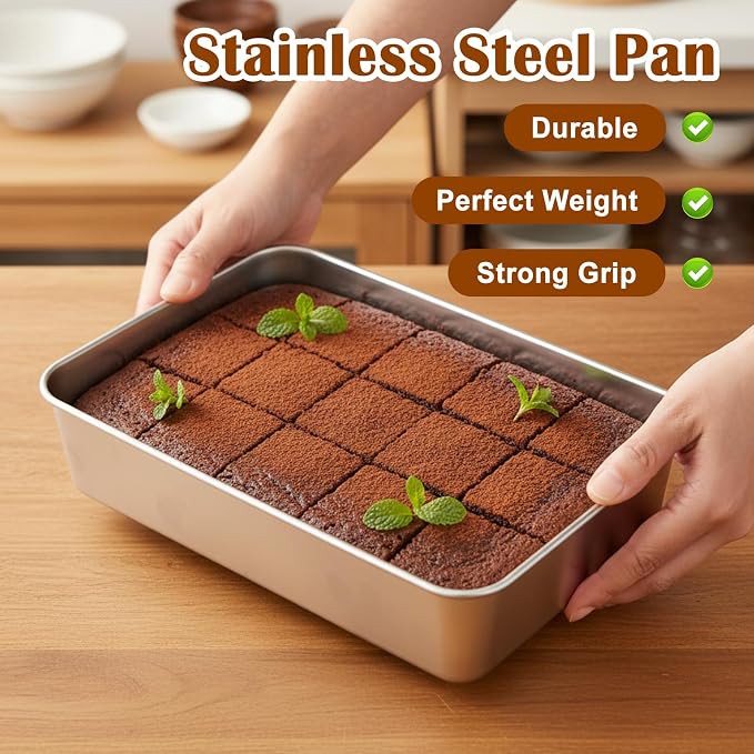 8 Pack Loaf Pan Set, 9x5 Inch Bread Loaf Pans for Baking Bread Stainless Steel Meatloaf Toast Baking Pans for Homemade Brownies Pound Cake, Oven & Dishwasher Safe
