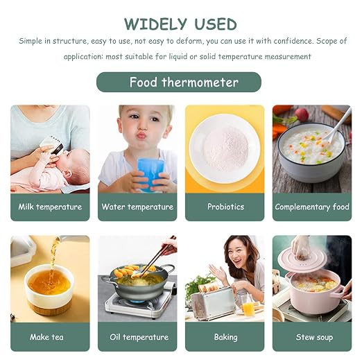 Digital Meat Thermometer Cooking Instant Read Temp Probe 30℃~300℃ Read Digital Cooking Candle Liquid Making for Oil Deep Fry Oven
