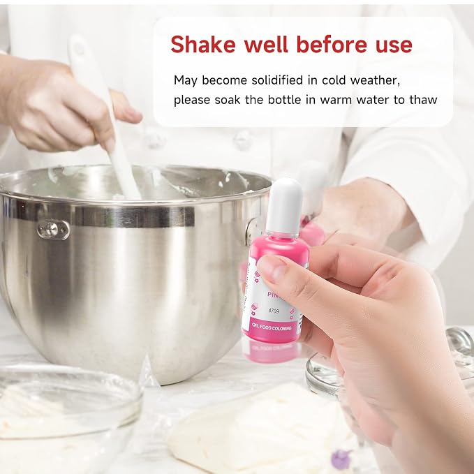 Oil Based Food Coloring, 15ml Large Capacity Food Coloring for Icing, Dye Color for Chocolate Candy Cake, Edible Oil Food Grade Dye for Baking, Fondant & Forsting