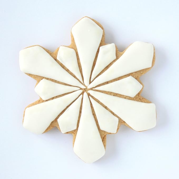 Ann Clark Geometric Snowflake Cookie Cutter, 4" Made in USA