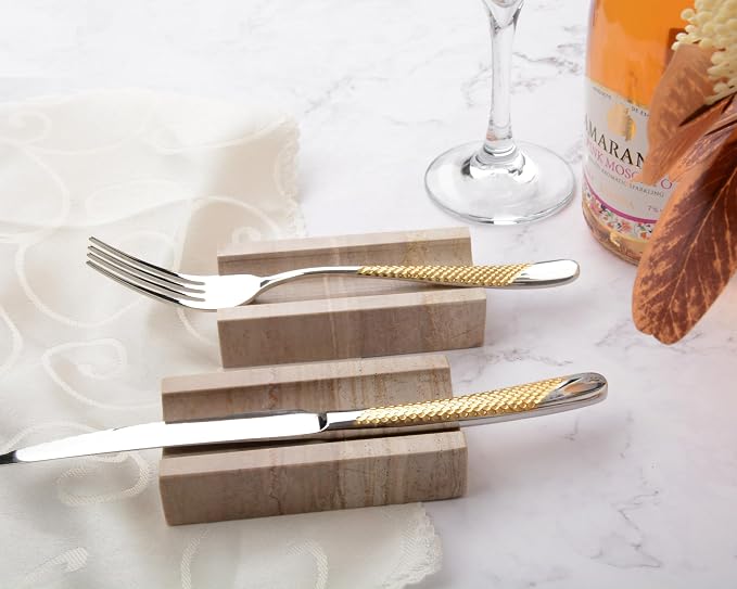 GMYIAK 2 Pcs Rolling Pin Holder, Natural Marble Rolling Pin Display Rack, for Baking Pastry Pizza Dough Roller Fondant Cookie Pie Crust Pasta Bakery Roller Pin