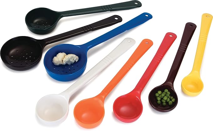 Carlisle FoodService Products Measure Miser Solid Measuring Spoon with Short Handle, 1 Ounce, Yellow (Pack of 5)