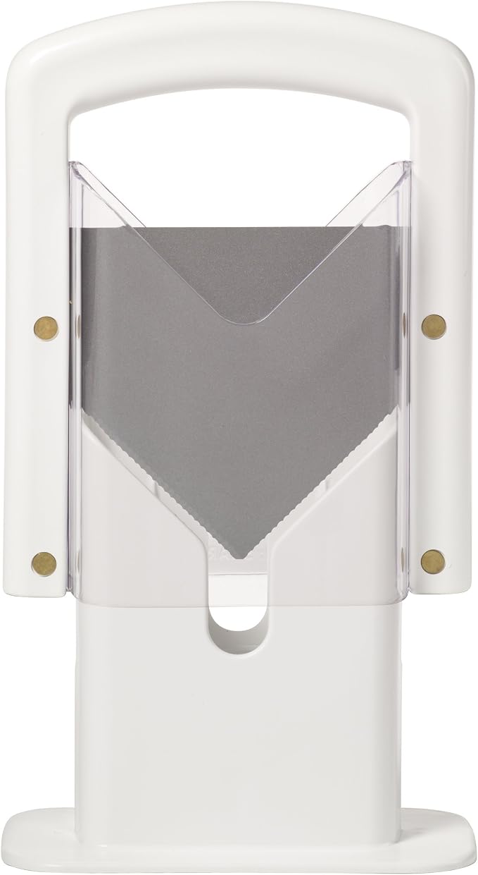 Hoan Bagel Biter Bagel Slicer and Cutter - Slices Bagels, English Muffins, Buns and Rolls Evenly and Safely - High-Carbon Stainless Steel Blade with Acrylic Safety Shield, Dishwasher Safe
