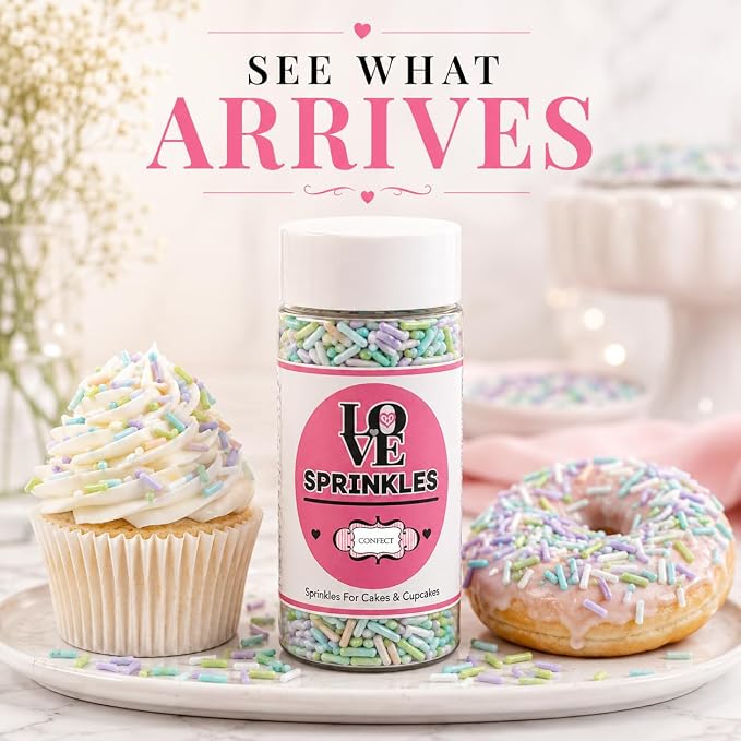 Confect Rainbow Sprinkles I Custom Blend Jimmes I Multicolor Decorative Toppings for Baking I Cake and Cupcake Decorations | Vegan, Gluten-Free, Nut-Free, Palm Oil-Free -4.2Oz (Fiesta Fun)