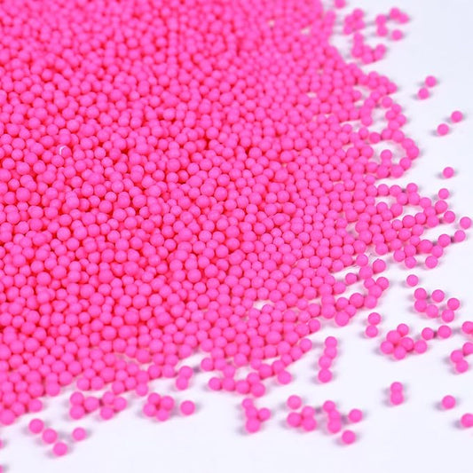 Pink Nonpareils Sprinkles, Edible 2mm Pearl, Pink Sprinkles for Cake Decorating, Cake Pops, Cupcakes, Cookies, Macarons, and Ice Cream(120g/4.23oz)