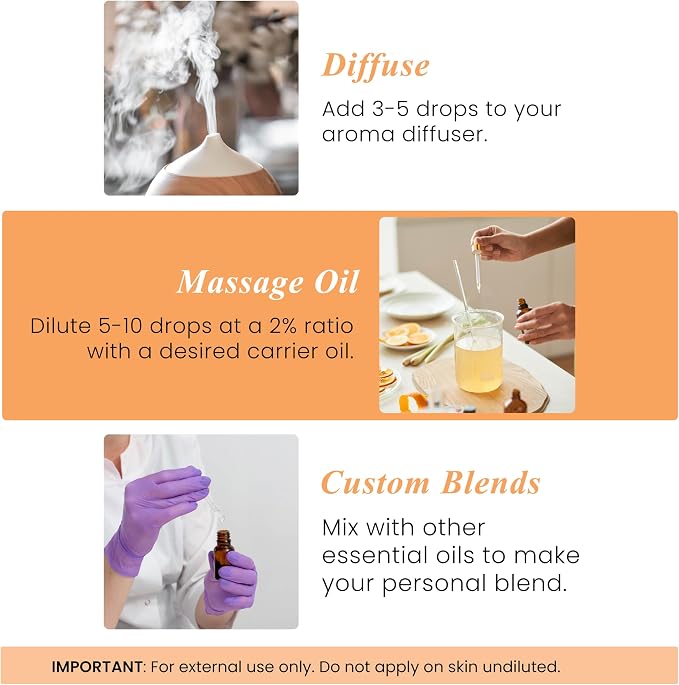 Handcraft Blends Orange Essential Oil – 1 Fl Oz – 100% Pure and Natural – Premium Grade Essential Oil for Diffuser and Aromatherapy, Skin, Massage, Candle and Soap Making Fragrance