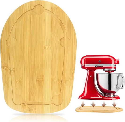 Mixer Slider Compatible with 4.5-5 QT Kitchen Aid Stand Mixers, Kitchen Countertop Storage Mover Sliding Caddy Mixer Slider Mat for Kitchen Aid Stand Mixer Accessories Attachment with Footwell