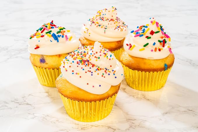 Bakerpan Artificial Dye-Free Rainbow Jimmies Sprinkles - 5.5 oz - Naturally Colored Sprinkles for Cake Decorating, Cupcakes, Cookies, Donuts & Ice Cream