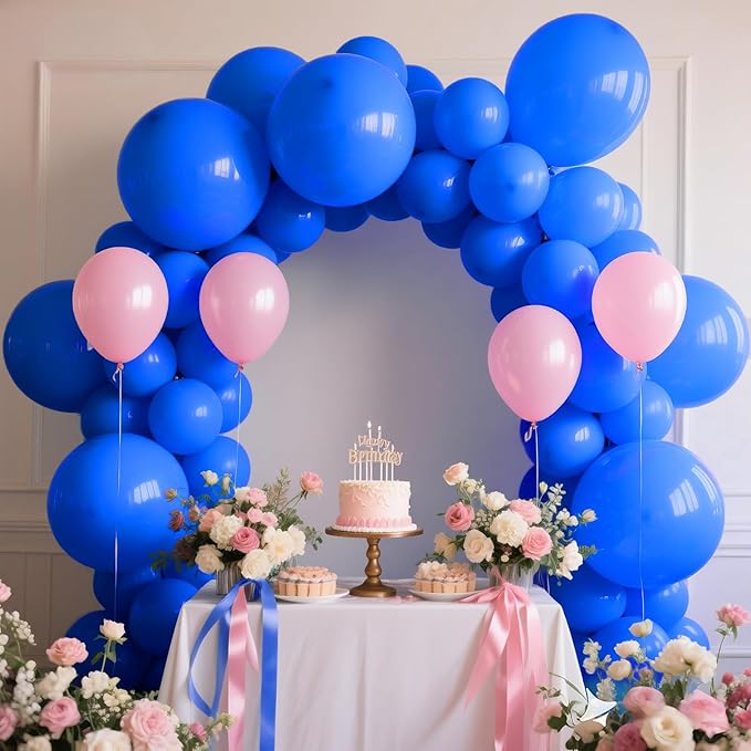 KAWKALSH Blue Balloon Arch Kit 111Pcs 18 12 5 Inch Latex Party Balloons Garland for Birthday Baby Shower Wedding Engagement Anniversary Christmas Party Decorations