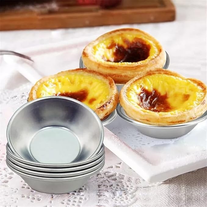 25 Pack-Egg Tart Mold,Mini Pie Muffin Cupcake Pans Egg Tart Bakeware Non-Stick Baking Cups