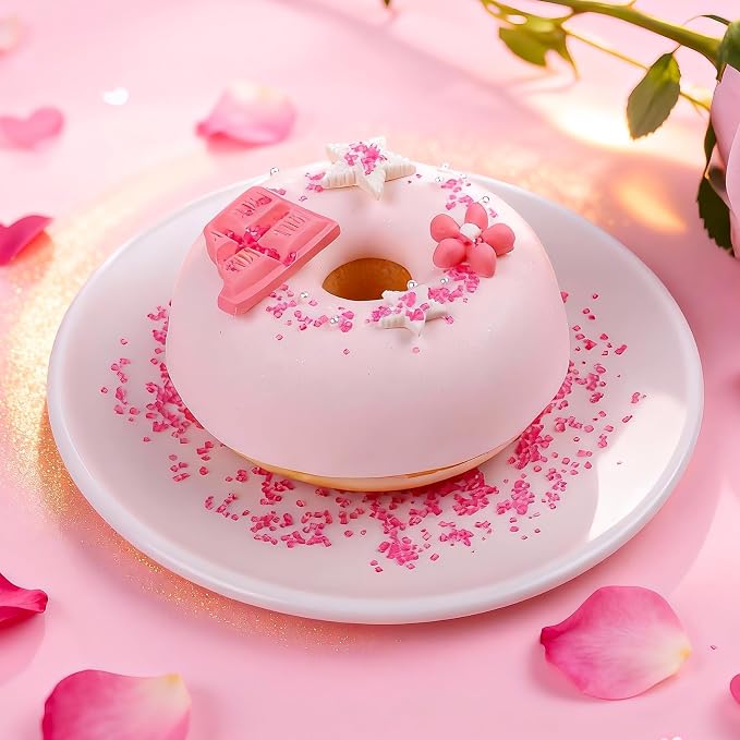 Mothers Day Sprinkles for Baking: Red, Pink & White Heart Nonpareils and Pink Sanding Sugar Mix - Perfect for Decorating Mother's Day Cookies, Cakes & Cupcakes, 320g/11.3oz