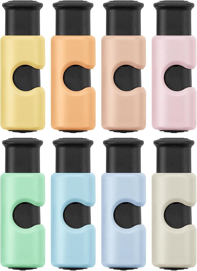 Mr. Pen- Squeeze and Lock Bread Bag Clips, 2.4 Inch, 8 Pack | Multicolor Squeeze Lock Clips, Reusable Bag Closures for Bread, Snacks, Coffee, Food Storage, Fits Thick and Thin Bags
