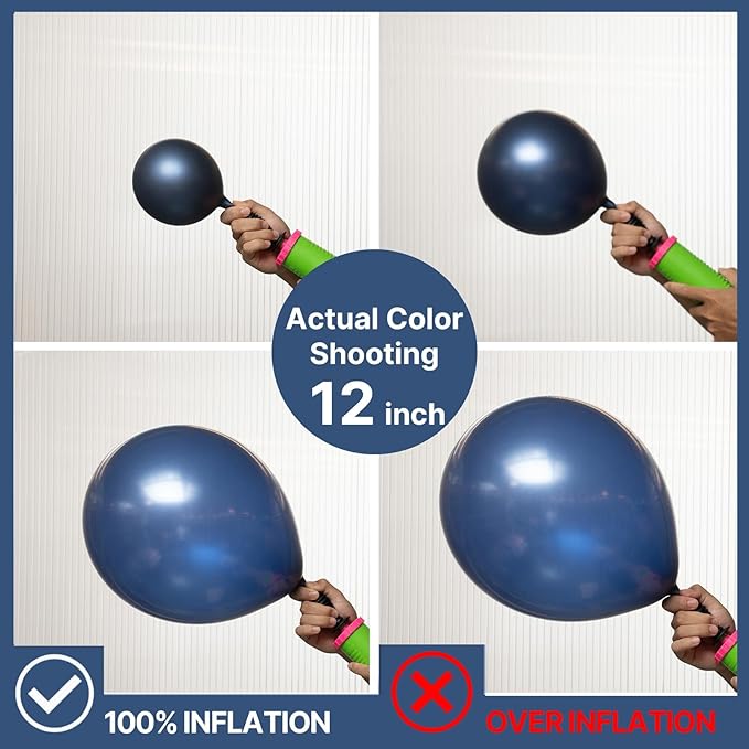 PartyWoo Navy Blue Balloons 127pcs Different Sizes of 36 18 12 10 5 Inch Dark Blue Balloon Arch Kit Garland for Graduation Wedding Sports Theme Boy Baby Shower Men Birthday Party Decorations Blue-Y72