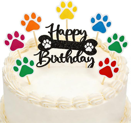 Acrylic Happy Birthday Cake Topper Durable Reusable Perfect for Birthday Cakes, Cupcakes, Dessert Tables Ideal for Kids Adults Birthday Celebrants (Colorfiul-1)