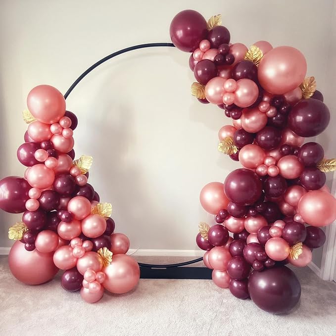 Double Stuffed Pearl Dusty Pink balloons Different Size 115Pcs 5/10/12/18 Inch Pearl Rose Blush Pink Balloon Garland Arch kit for Boho Birthday Wedding Engagement Bridal Baby Shower Party