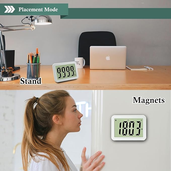QINFIEY Digital Countdown Days Timer 9999-Days Electronic Timer for Vacation Retirement Wedding Lab, Large Display for Classroom Graduation,Study Fitness Count Down