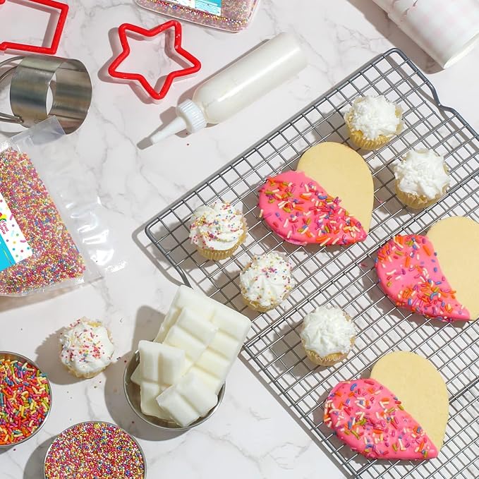 Bulk Natural Rainbow Sprinkles - 10 LB Wholesale - Kosher - Non-GMO, Dye-Free Jimmies - Bakery-Grade Sprinkles for Cakes, Ice Cream, Cookies, Catering & Large Events