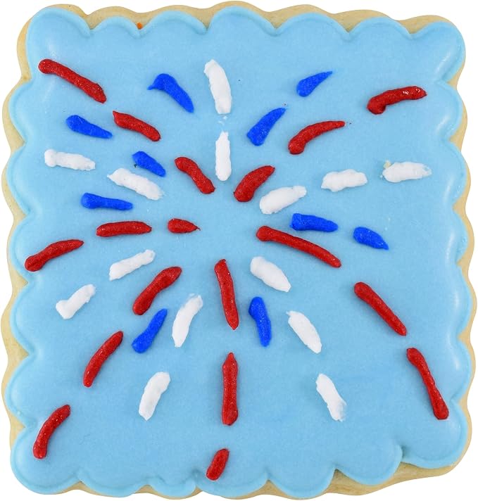 R&M Square Fluted 2.75" Cookie Cutter - Baking Tool for Cookies, Fondant & Crafts