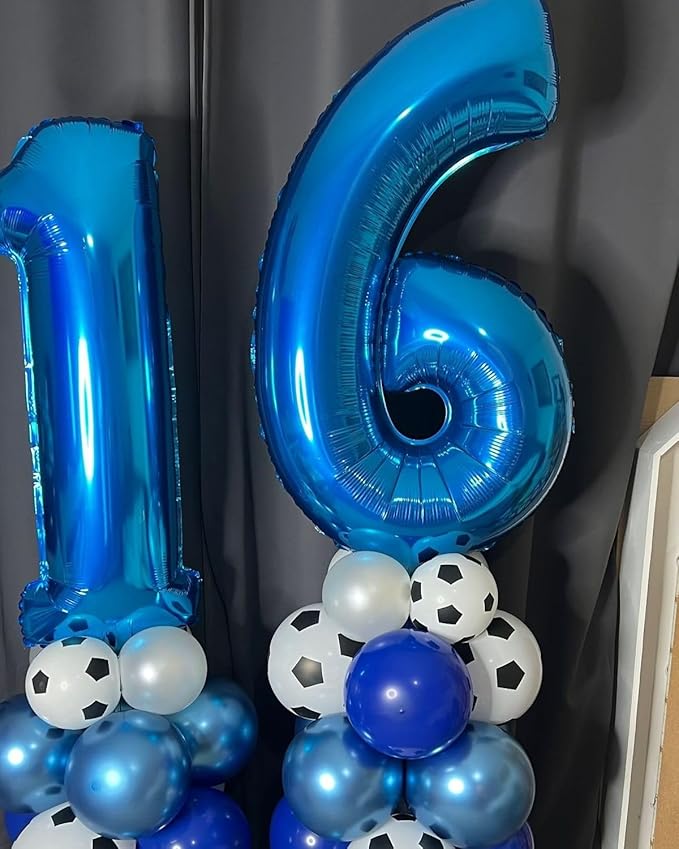 Number 20 Balloon 40 Inch, Large Happy 20th Birthday Decorations for Women, Dark Blue Foil Balloon Number for Wedding Marriage Proposa Big Events Family Reunions Party Supplies