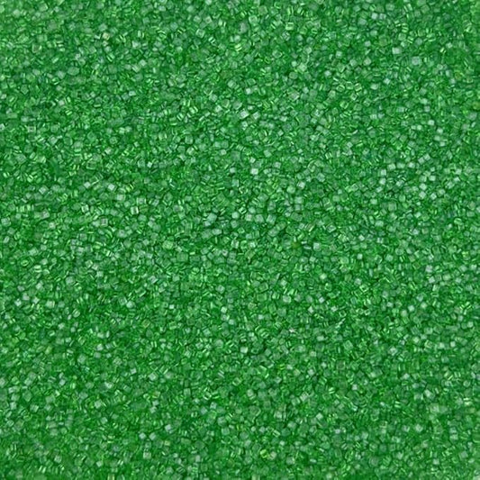 Senchanting Christmas Green Sanding Sugar Sprinkles, Edible Crystal Christmas Green Sanding Candy Sugar for Cake Decorating Wedding Party Baking Cupcake Cookie Ice Cream Decoration Supplies 90g/3.2oz