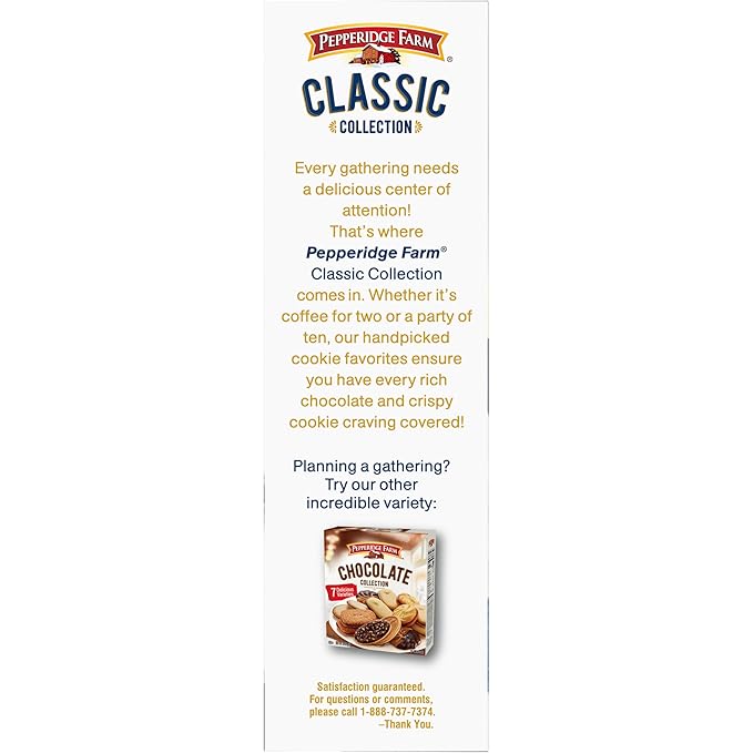 Pepperidge Farm Cookies Classic Collection, 9 Cookie Varieties, 13.25 Oz. Box