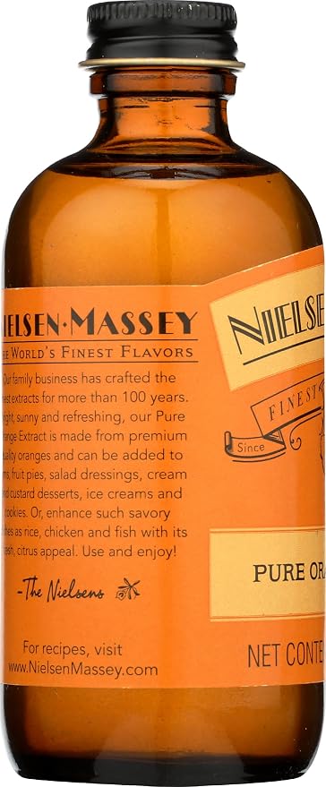 Nielsen Massey Pure Orange Extract, 4 FZ